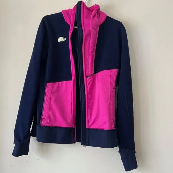 The North Face Hoodie in Navy Blue and Hot Pink Accent, Size M - Picture 6 of 14